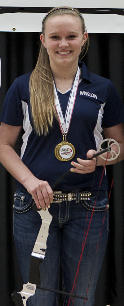 Shelby Winslow won third place at NASP World Championship