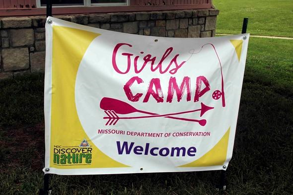 Sign for Discover Nature Girls Camp