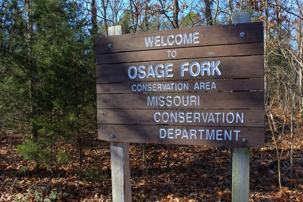 Osage Fork Conservation Area Sign