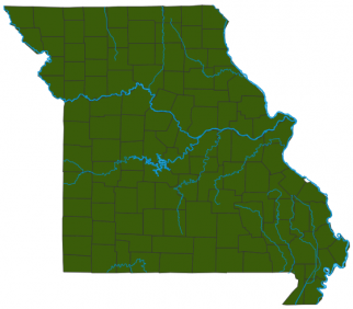 image of Osage Orange distribution map