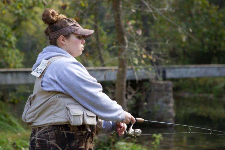 Female Trout Angler