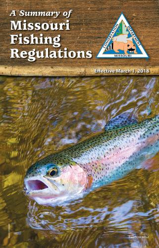Cover of Summary of Missouri Fishing Regulations booklet