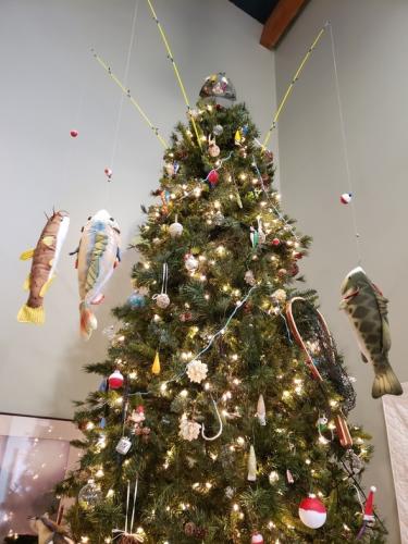 The Christmas decor at the Cape Girardeau Nature Center