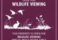 Wildlife Viewing MRAP sign