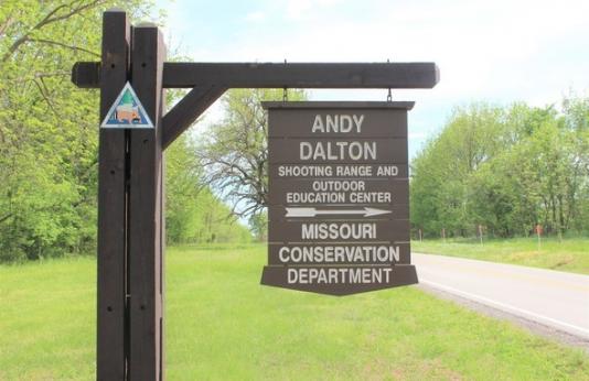 Andy Dalton Shooting Range sign