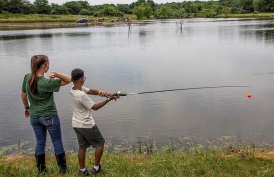 teaching fishing