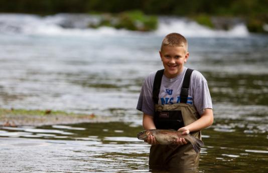 Boy with Trout