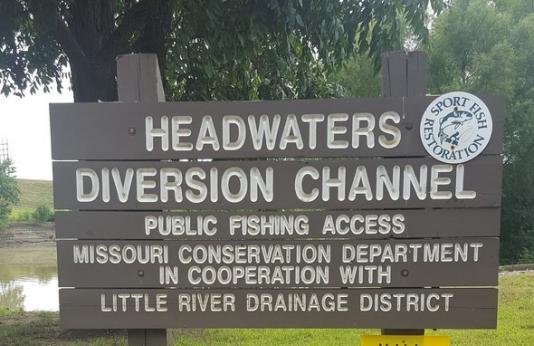 Headwaters Access Sign