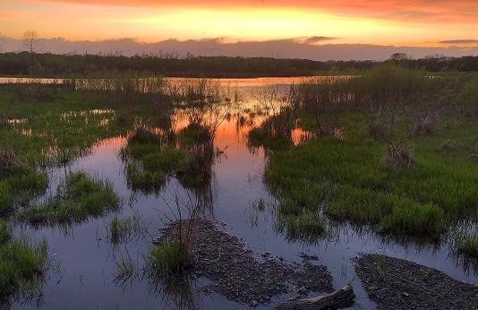 Sunset at Kendzora Conservation Area