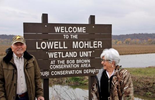 Lowell Mohler and his wife.