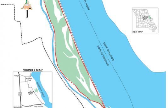 Map of Sandy Island Conservation Area