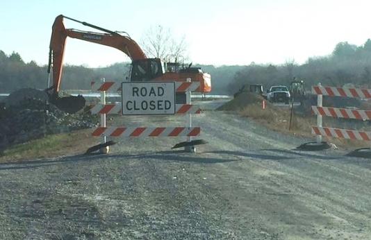 Roadwork at MDC’s Rocky Fork Lakes Conservation Area 