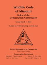 2024 wildlife code of Missouri